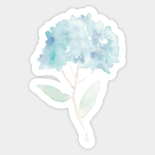 Loose Watercolor Hydrangea Painting Sticker